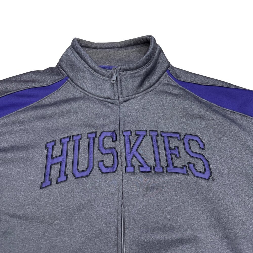 Campus Drive Washington Huskies Women's Gray Purple Full Zip Jacket, Size L - Picture 3 of 8